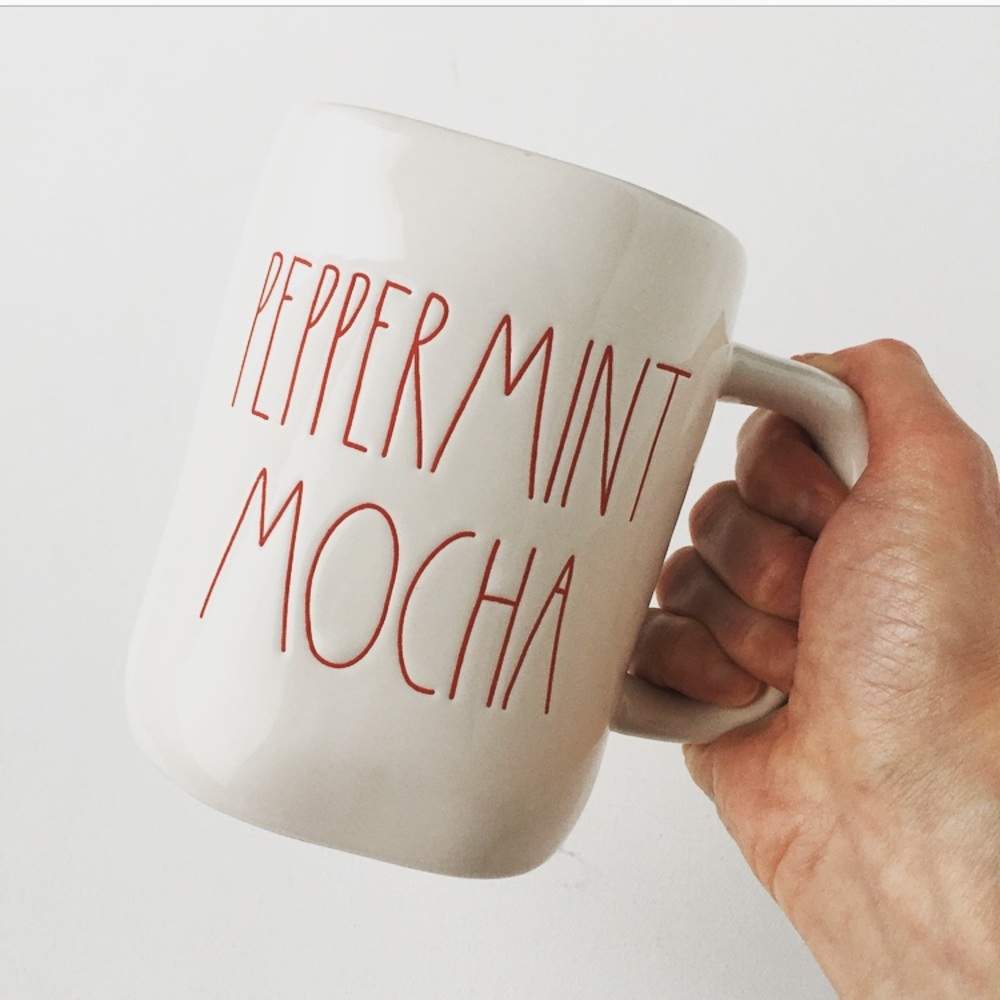 Rae Dunn PEPPERMINT MOCHA Mug